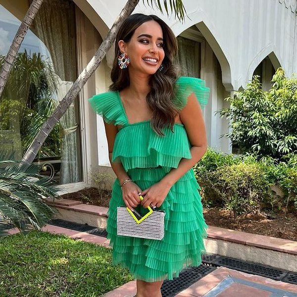 Arushi Mehra x Lalingi bag + Jessica K earrings