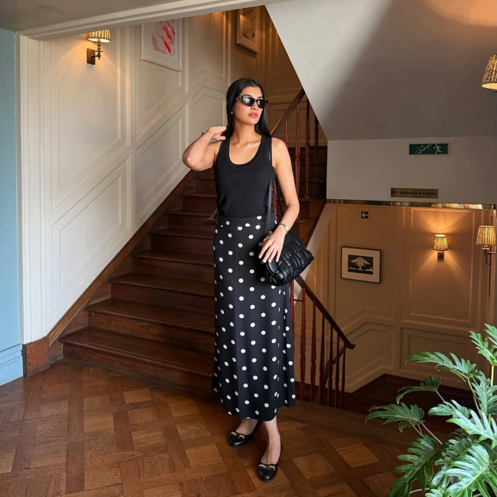 Hanna Khan styled Themoire bag