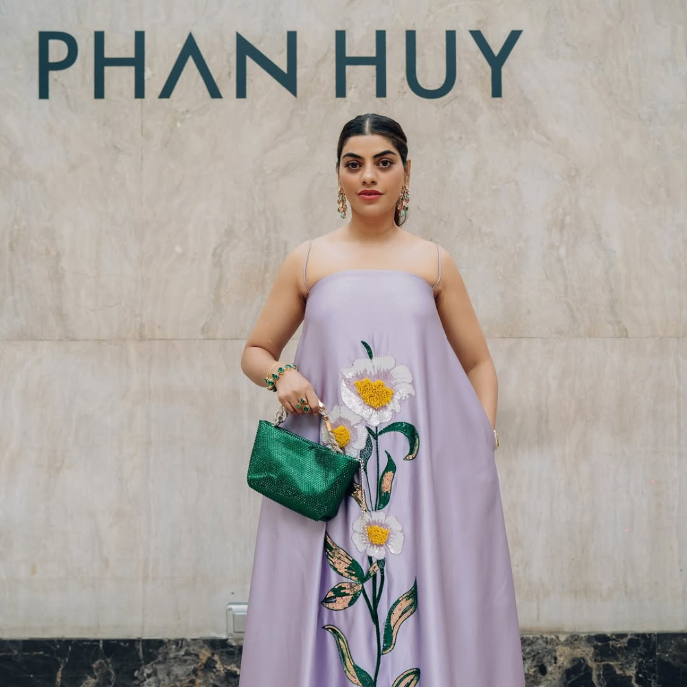 Vaishali Jain makes a statement with Gedebe bag at Paris Couture Week