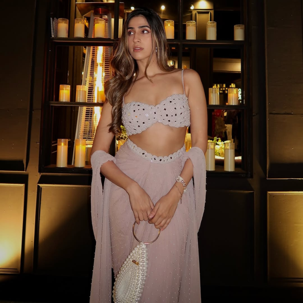 Zaara Gidwani aces wedding guest style with Vanina bag