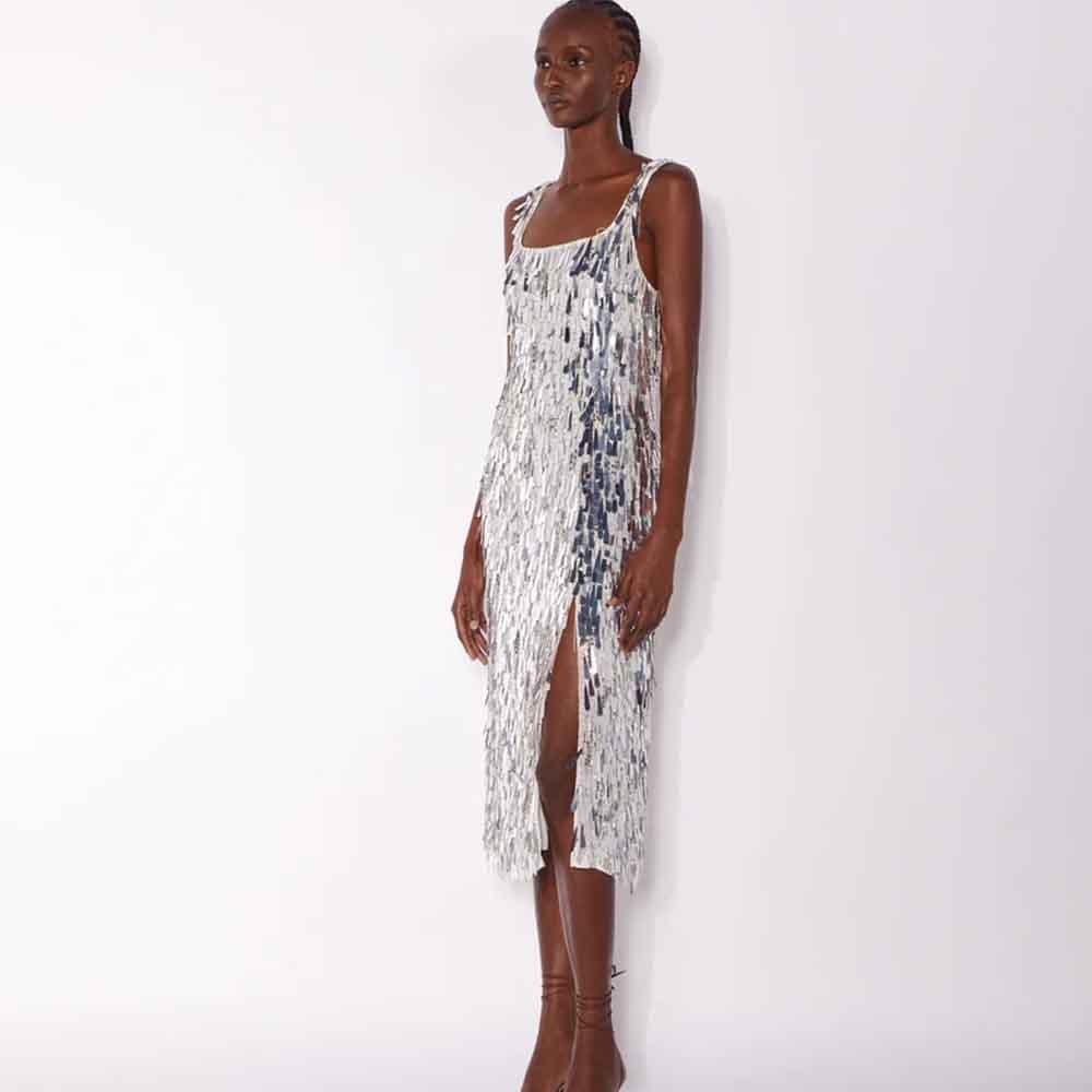 Emika Dress - Silver