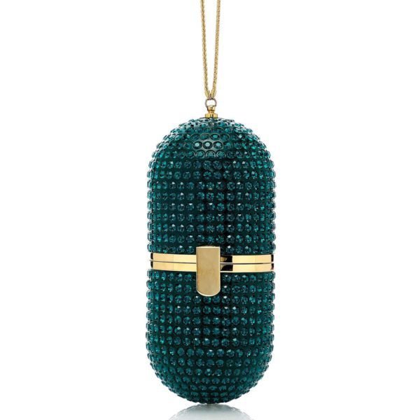 Emerald Crystal Pill Bag