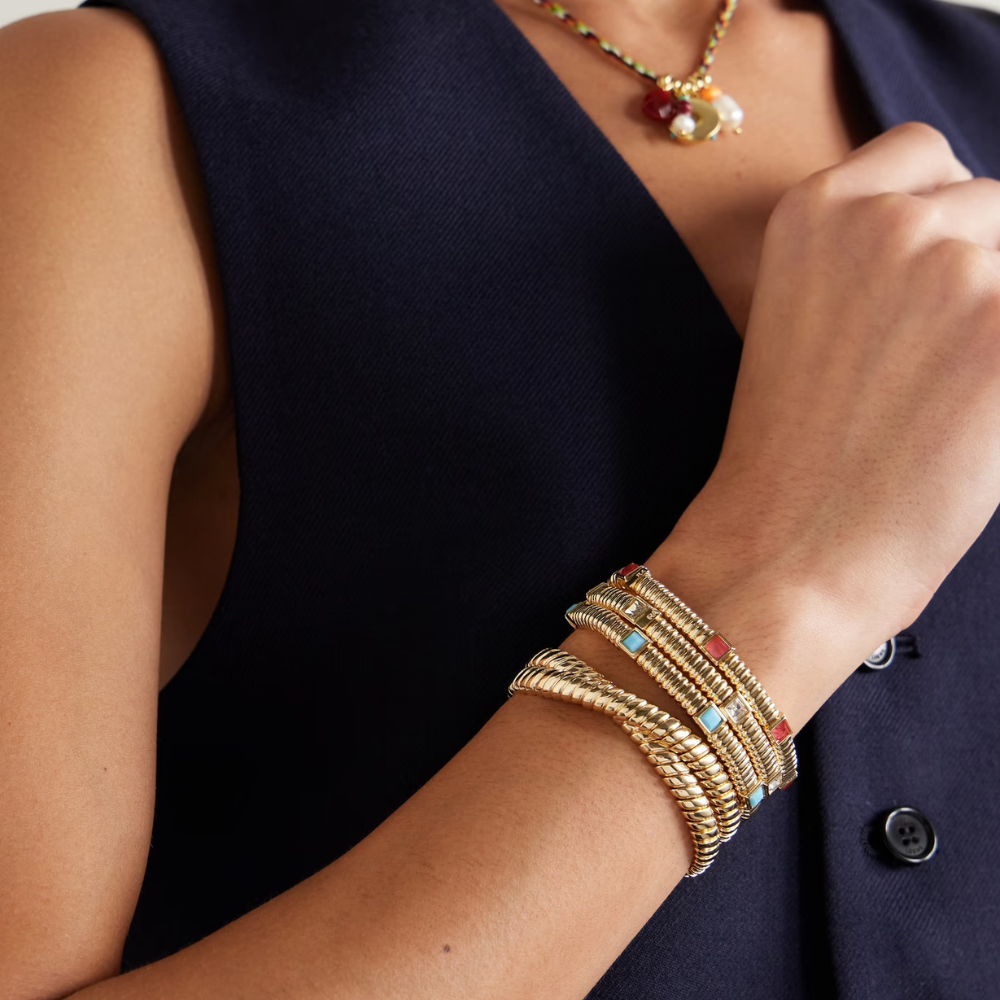 The Double Cobra Bracelet- Gold
