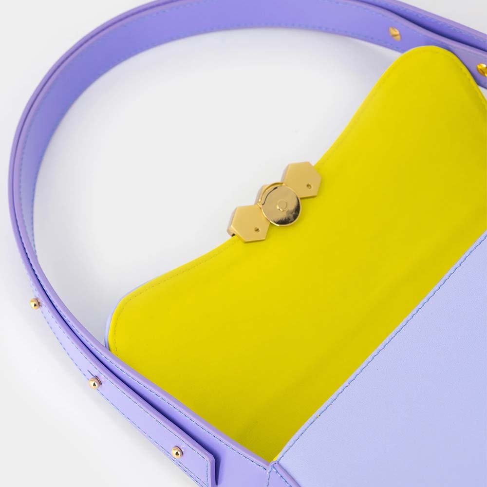 Mietis Culita Baguette Bag - Violet and Purple