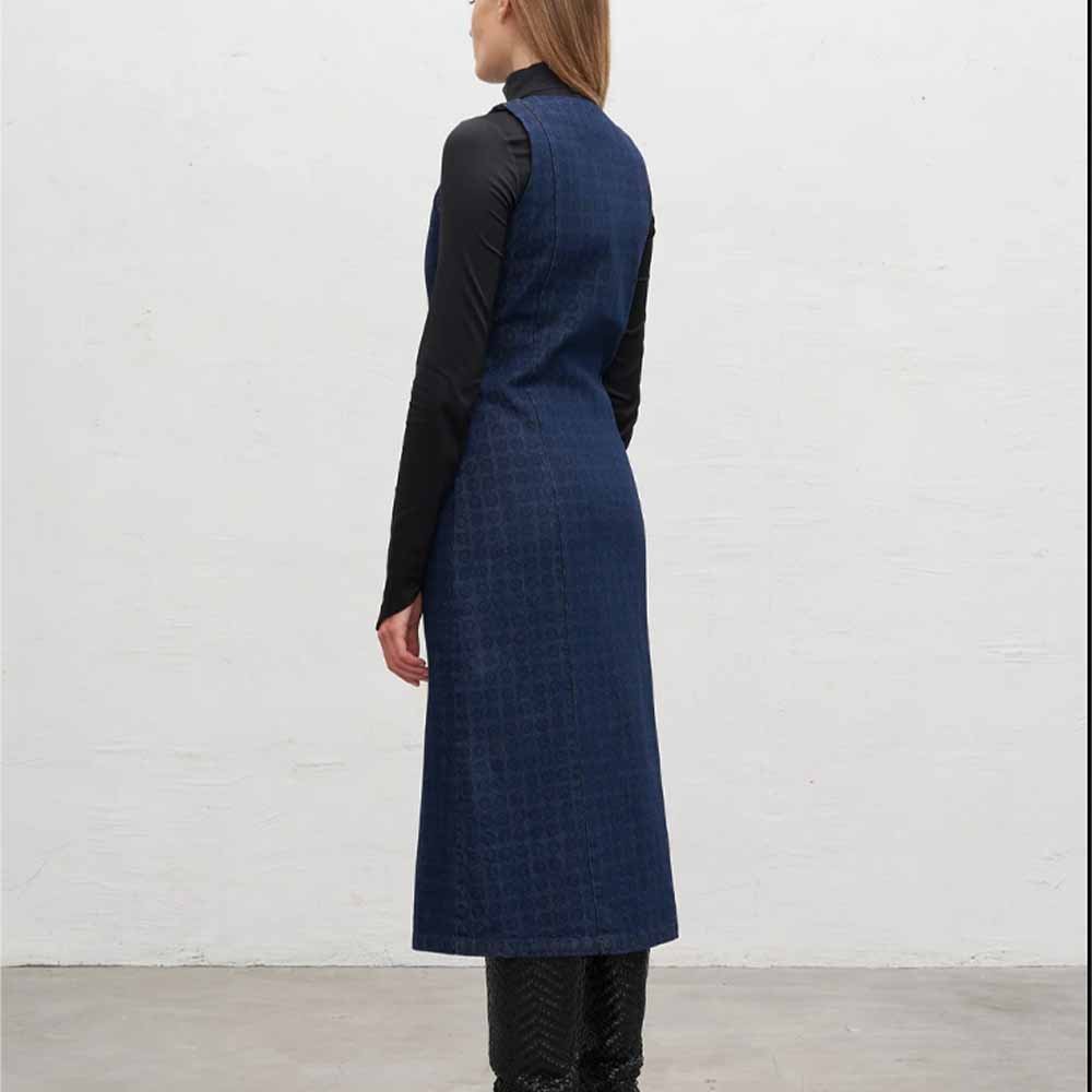 Calvinia Dress - Blue & Black