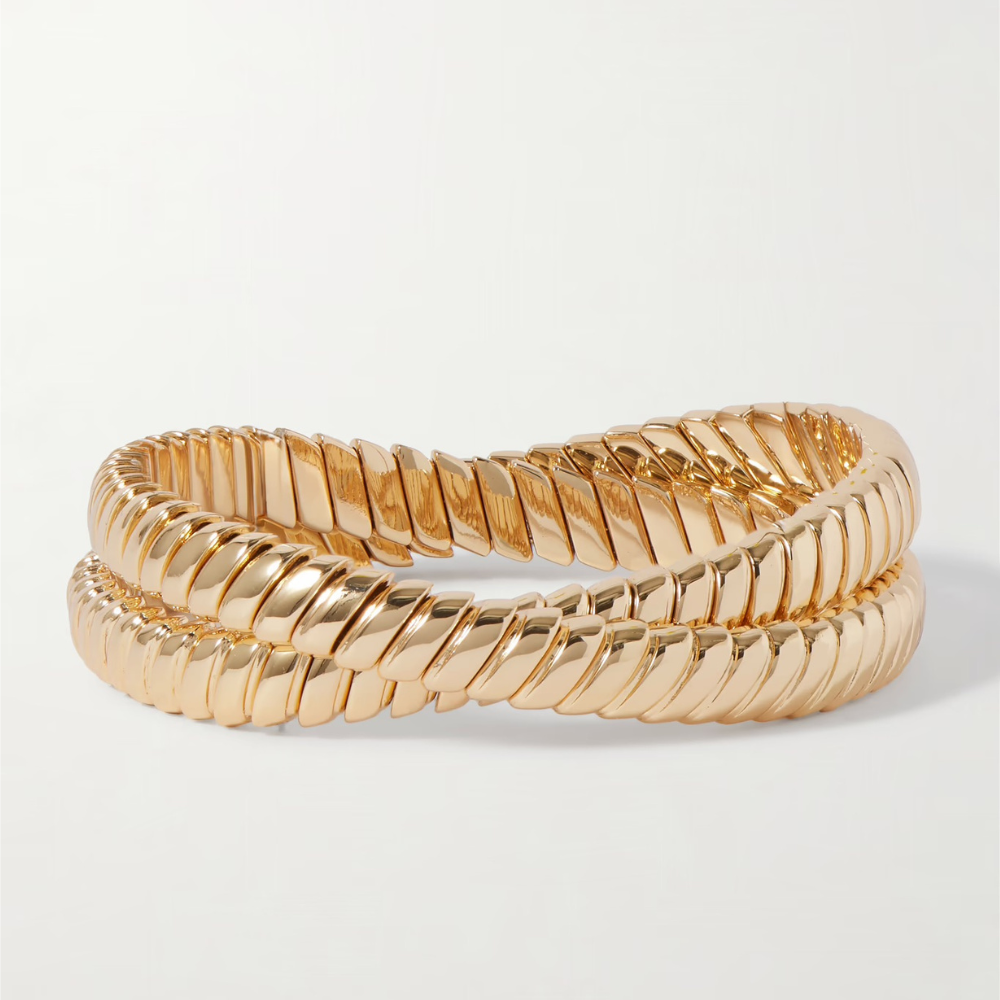 The Double Cobra Bracelet- Gold
