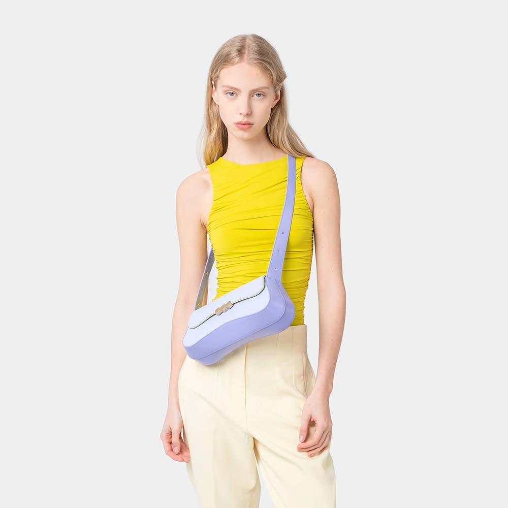 Mietis Culita Baguette Bag - Violet and Purple