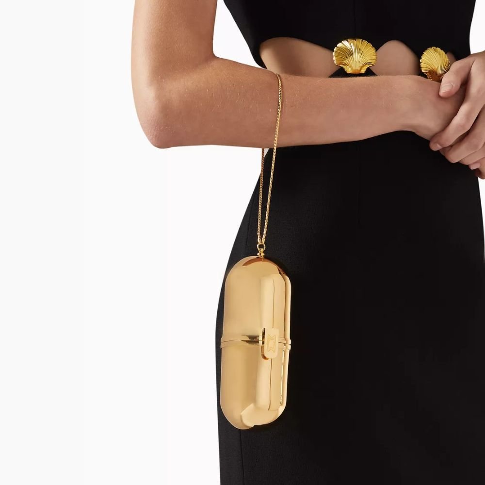 Reflective Pill Bag - Gold