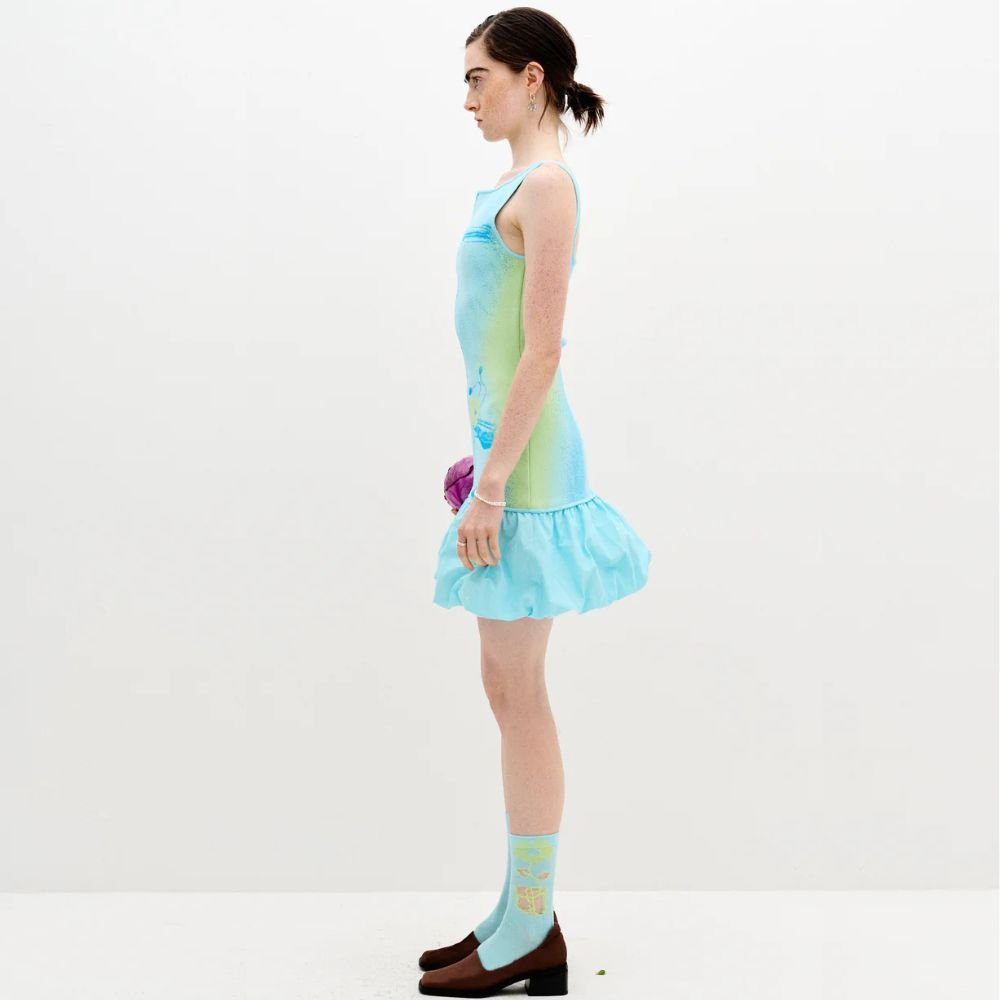 Daphne Reversible Tank Dress - Paradise Blue