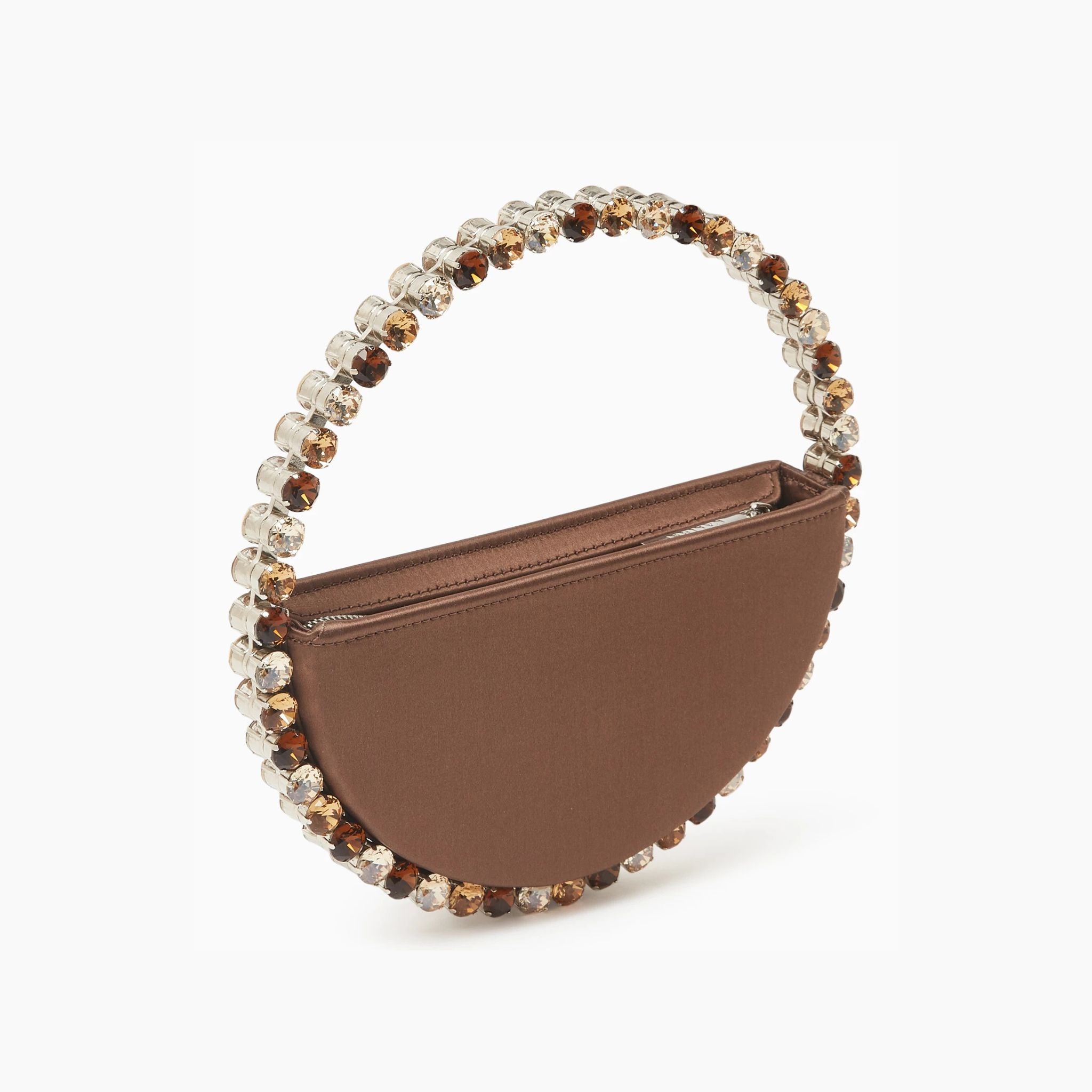 Eternity Satin Clutch - Brown