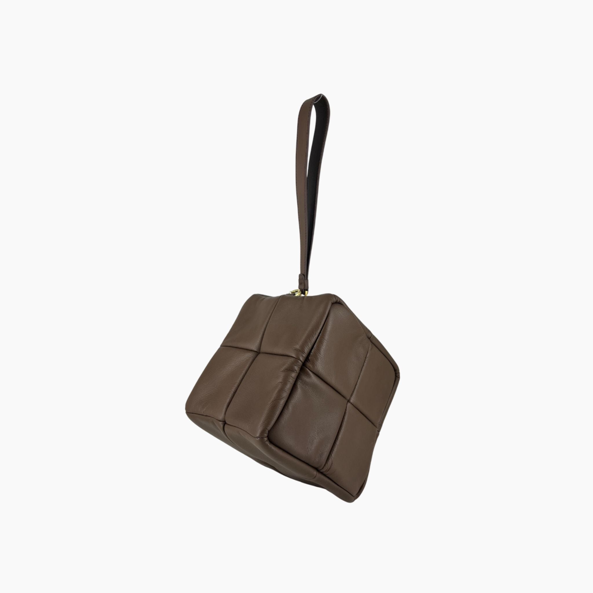Grid Clutch - Chocolate