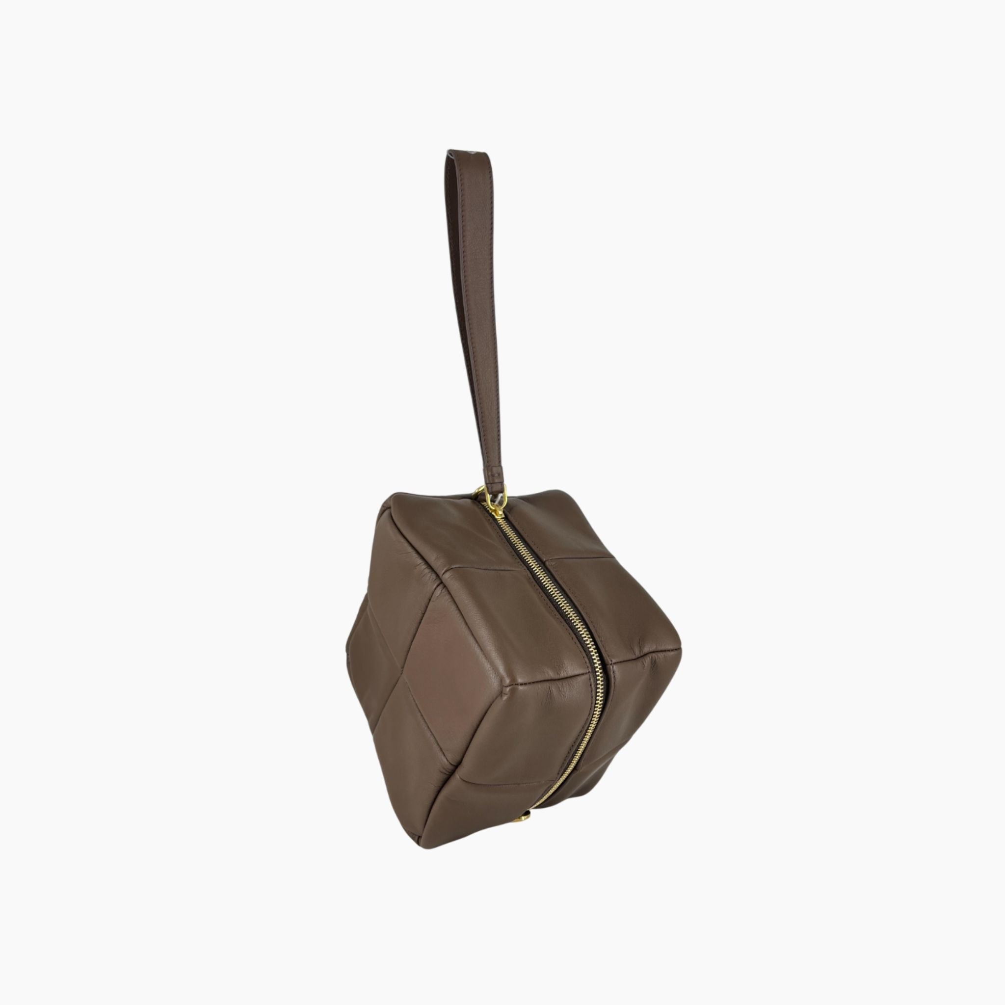Grid Clutch - Chocolate