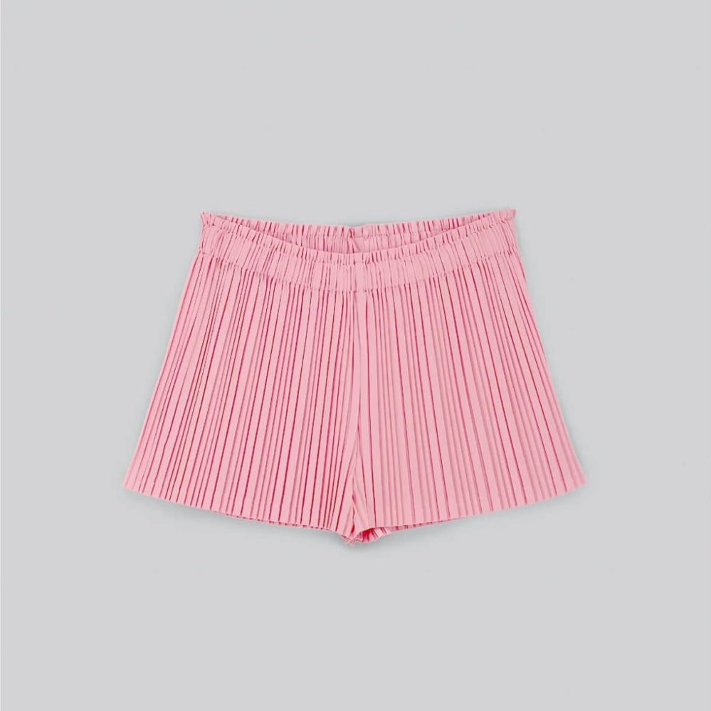 Pleated Shorts - Pink