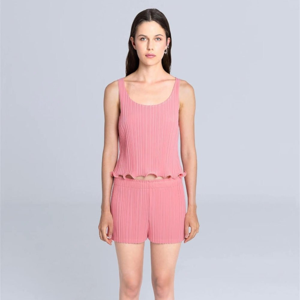 Pleated Shorts - Pink