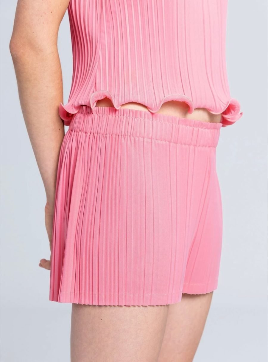 Pleated Shorts - Pink