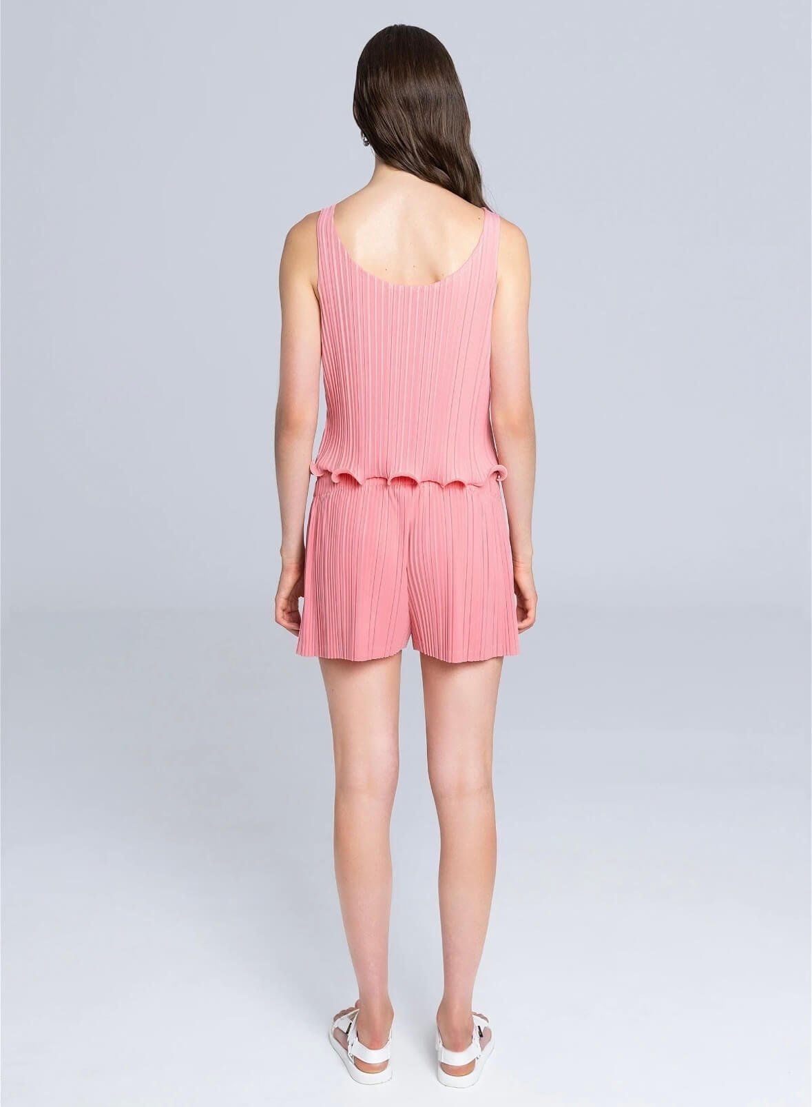 Pleated Shorts - Pink