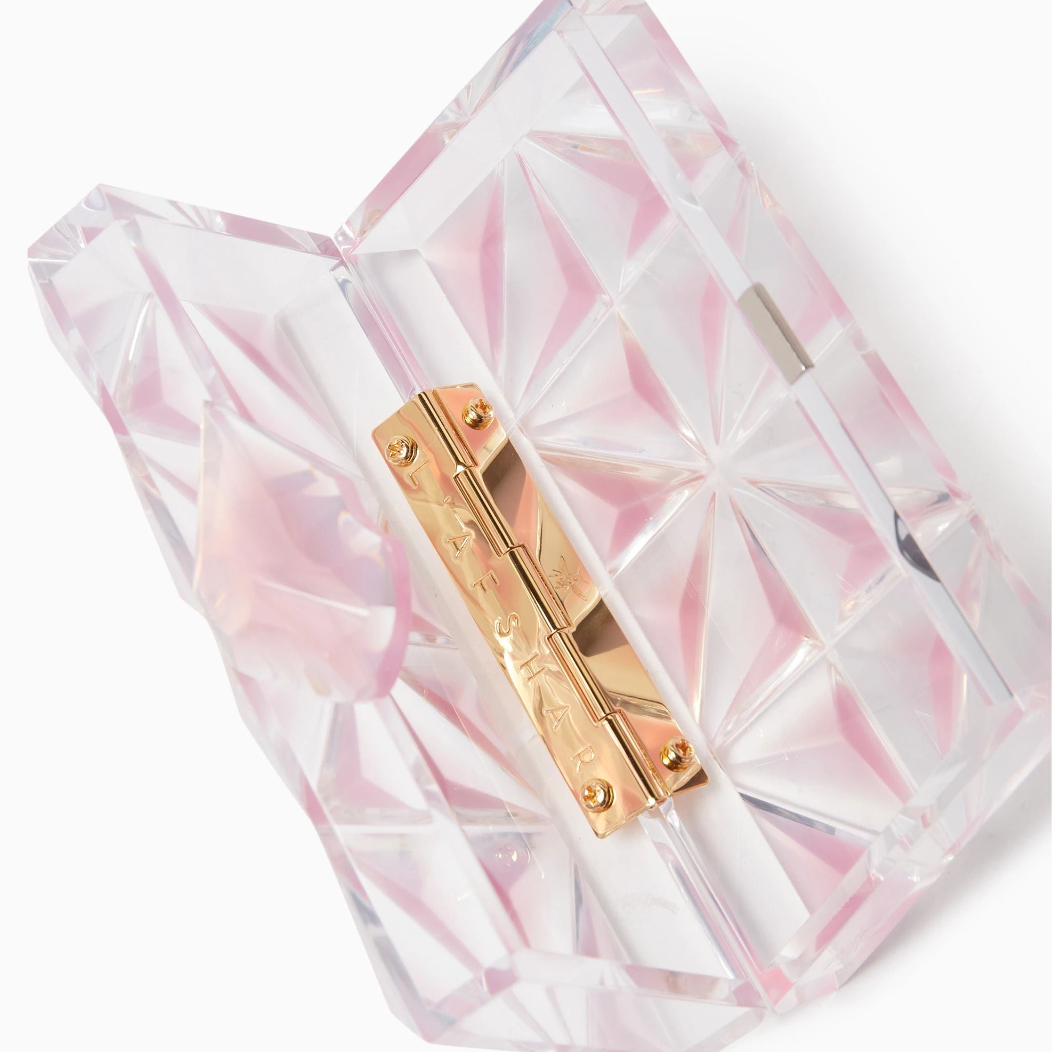 Lila Pink Opal Clutch