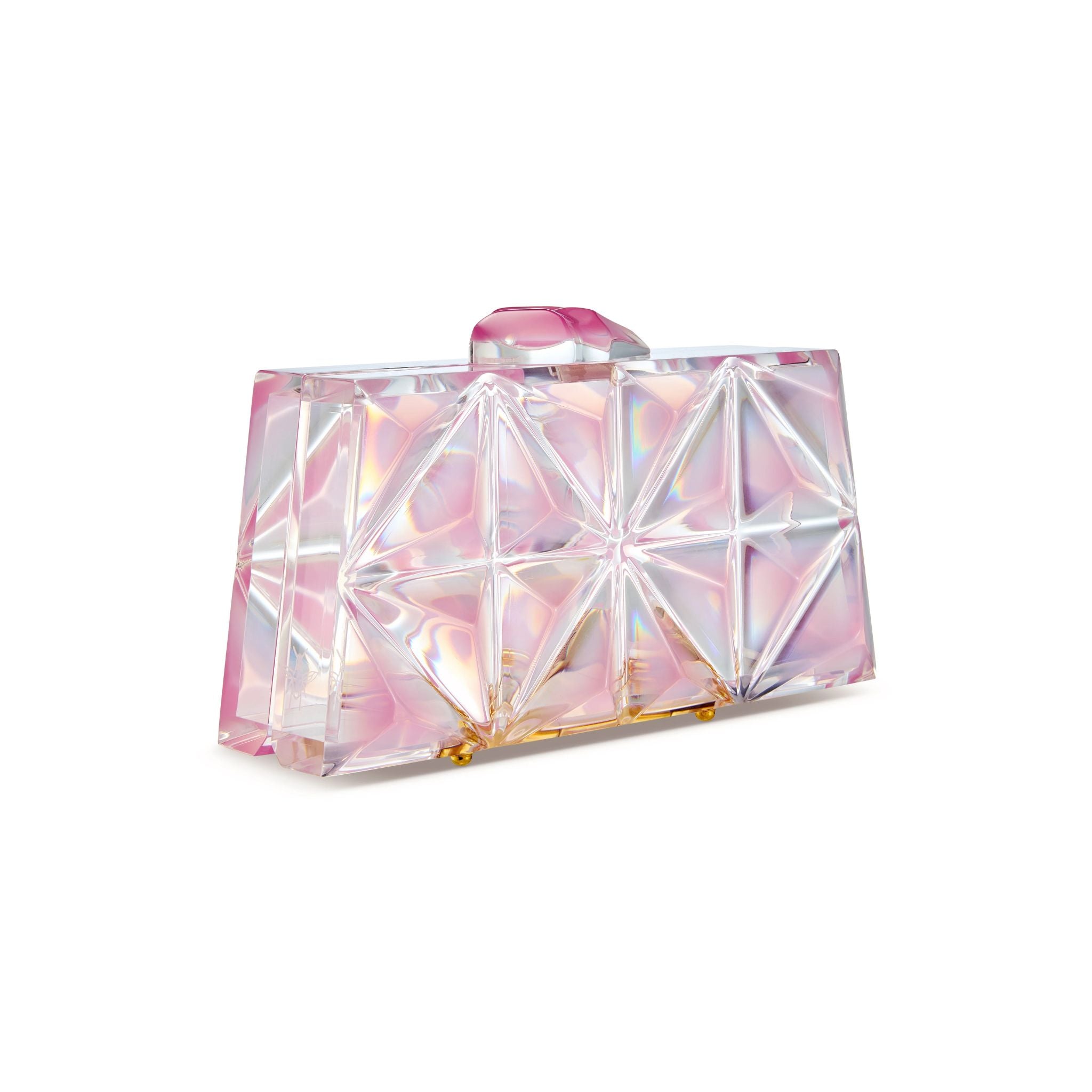 Lila Pink Opal Clutch