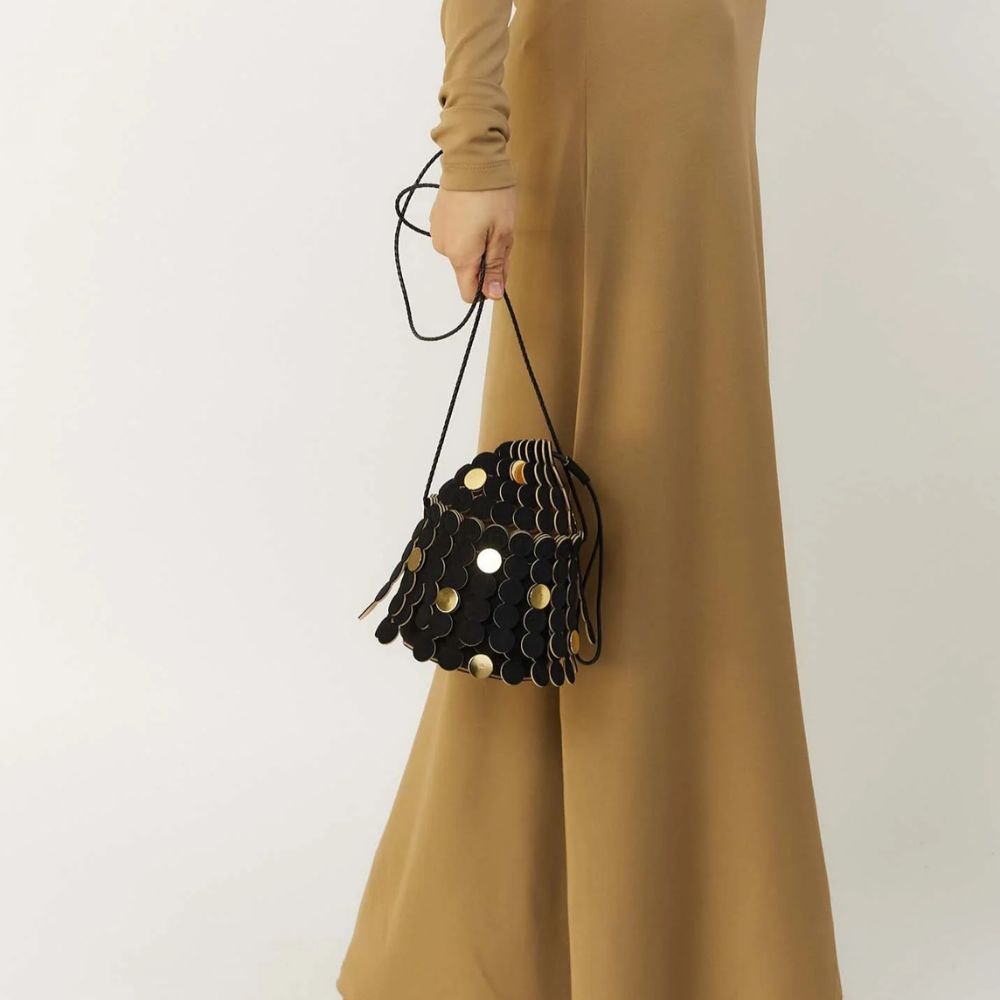 Moon Black Shoulder Bag