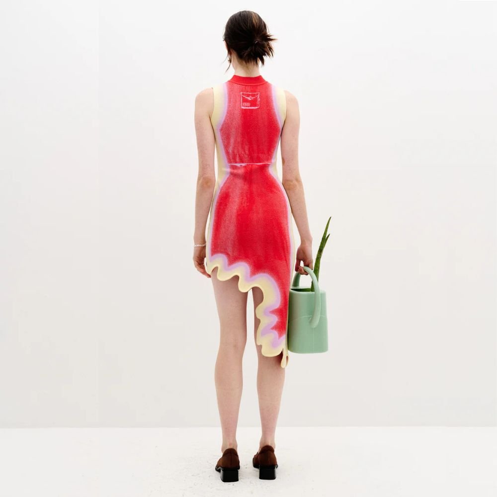 Mia Wavy Asymmetric Dress