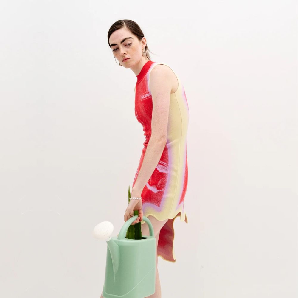 Mia Wavy Asymmetric Dress
