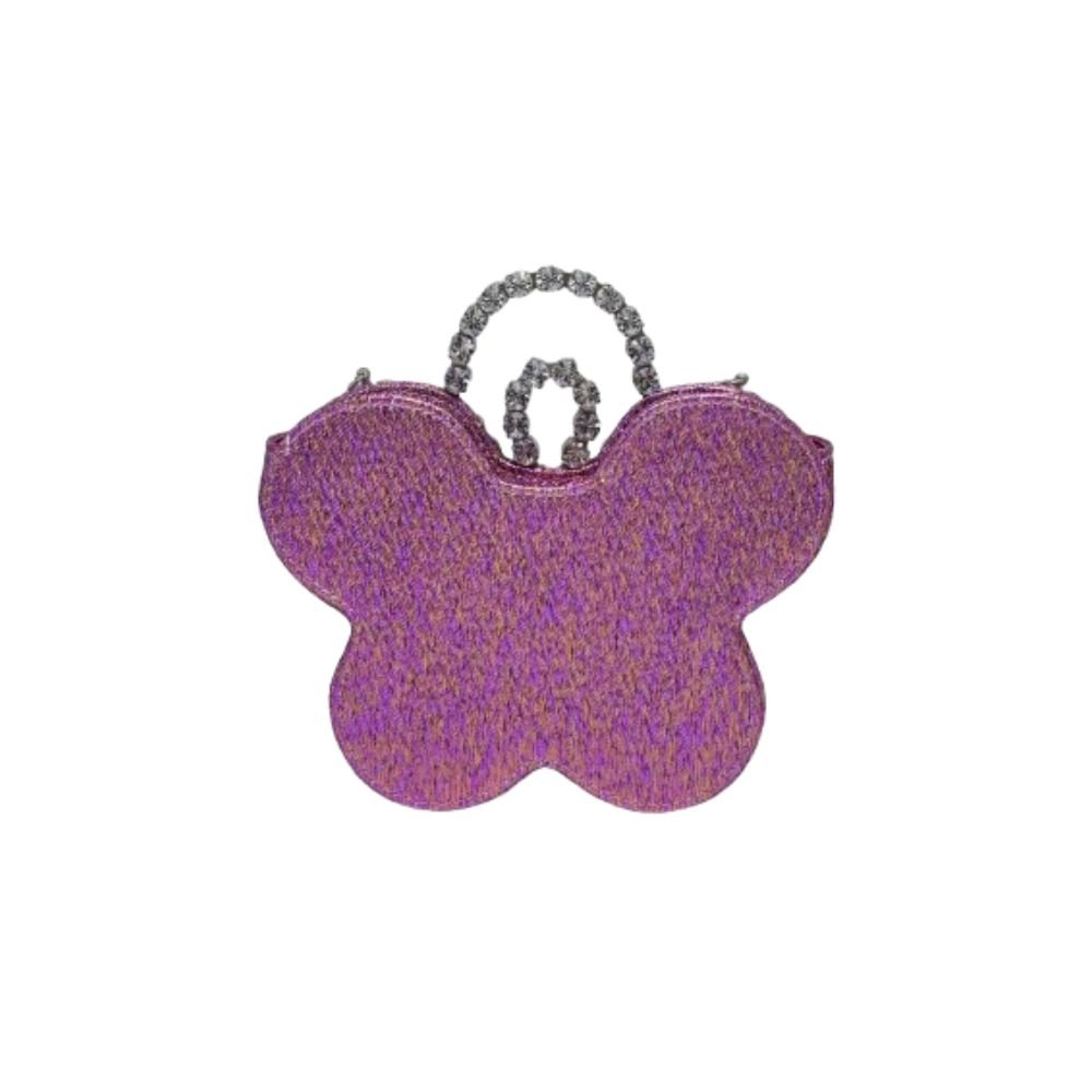 Mini Flower Jacquard Pink Clutch