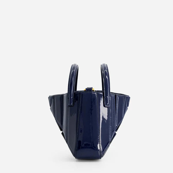 Mini Sera Tote Bag - Patent Navy