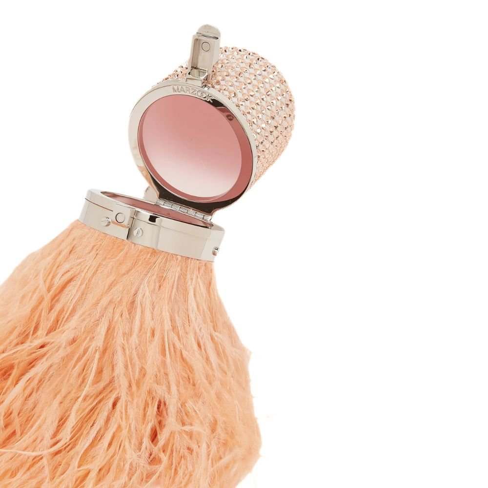 Peach Feather Pill Bag