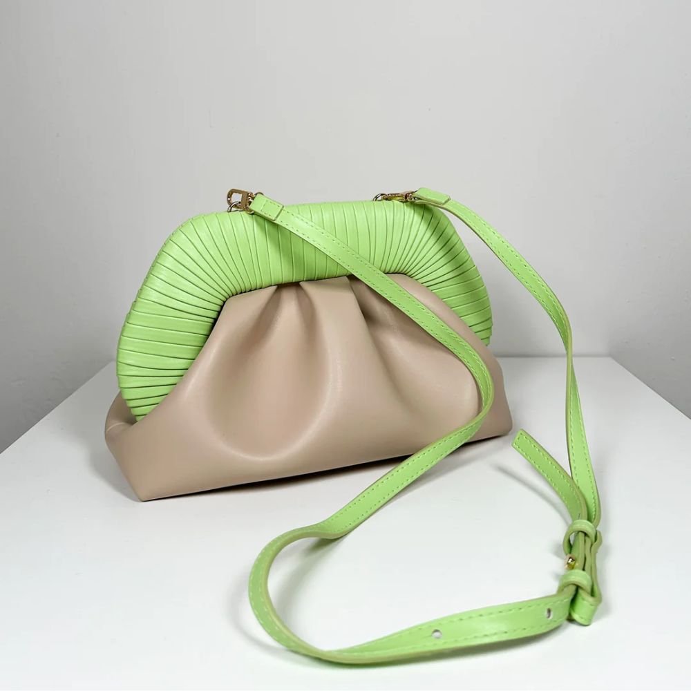 Tia Cordonia Grape Bag - Shell / Foliage