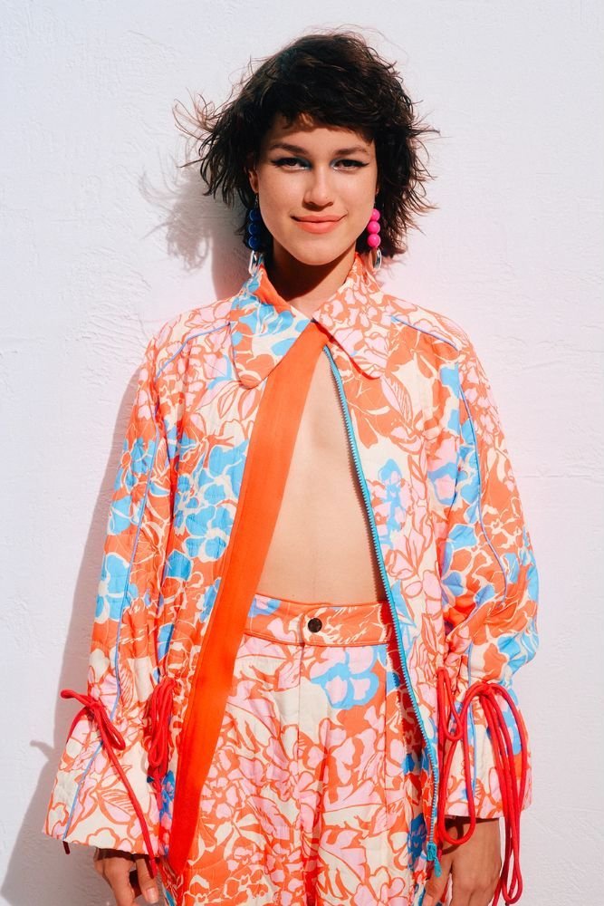 Molly Oversize Jacket - Maui Flower