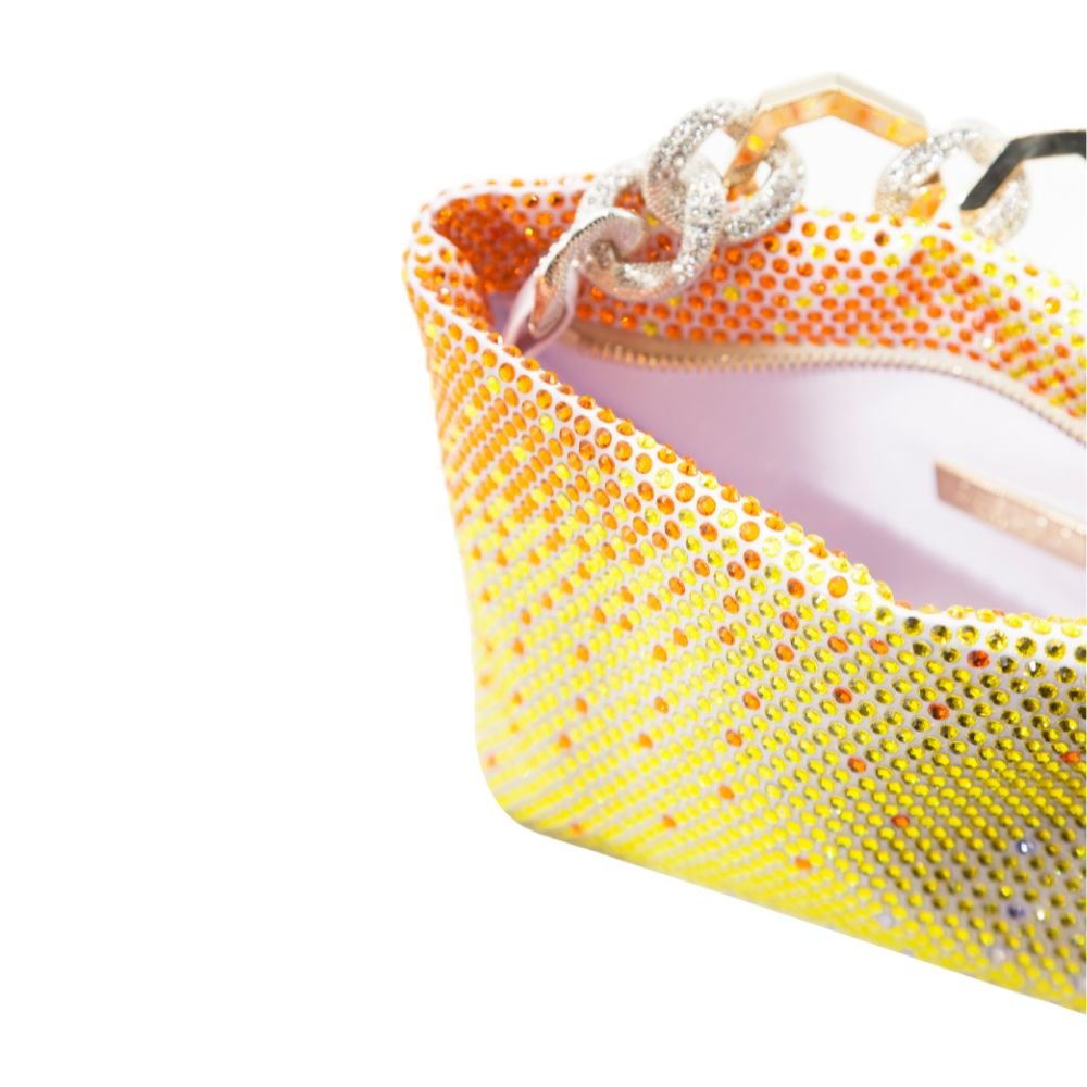 Jessye Satin Bag - Lilac & Degrade Sun, Citrine And Violet