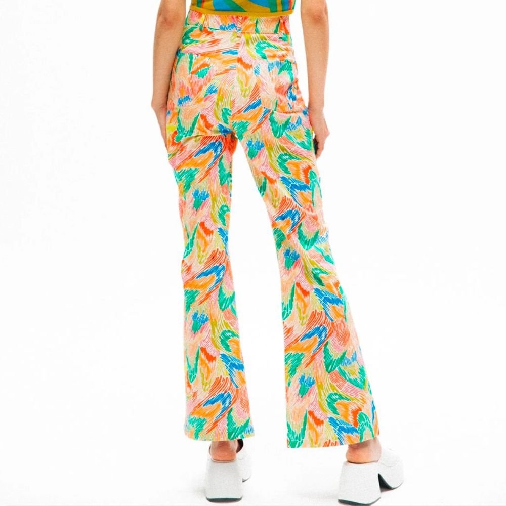 Luna Wide Leg Pants - Rainbow