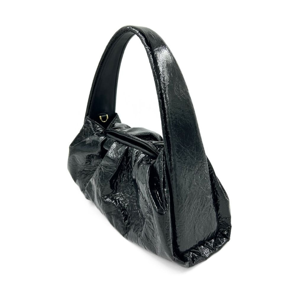 Hera Pineapple Fabric Bag - Black