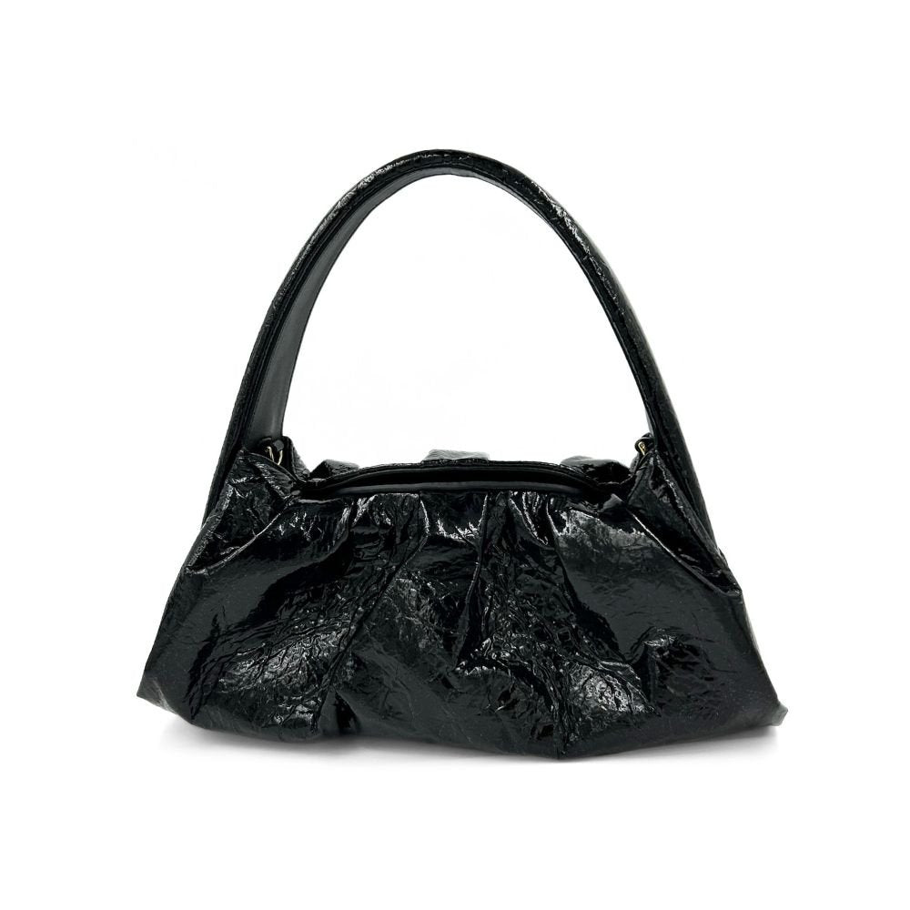 Hera Pineapple Fabric Bag - Black