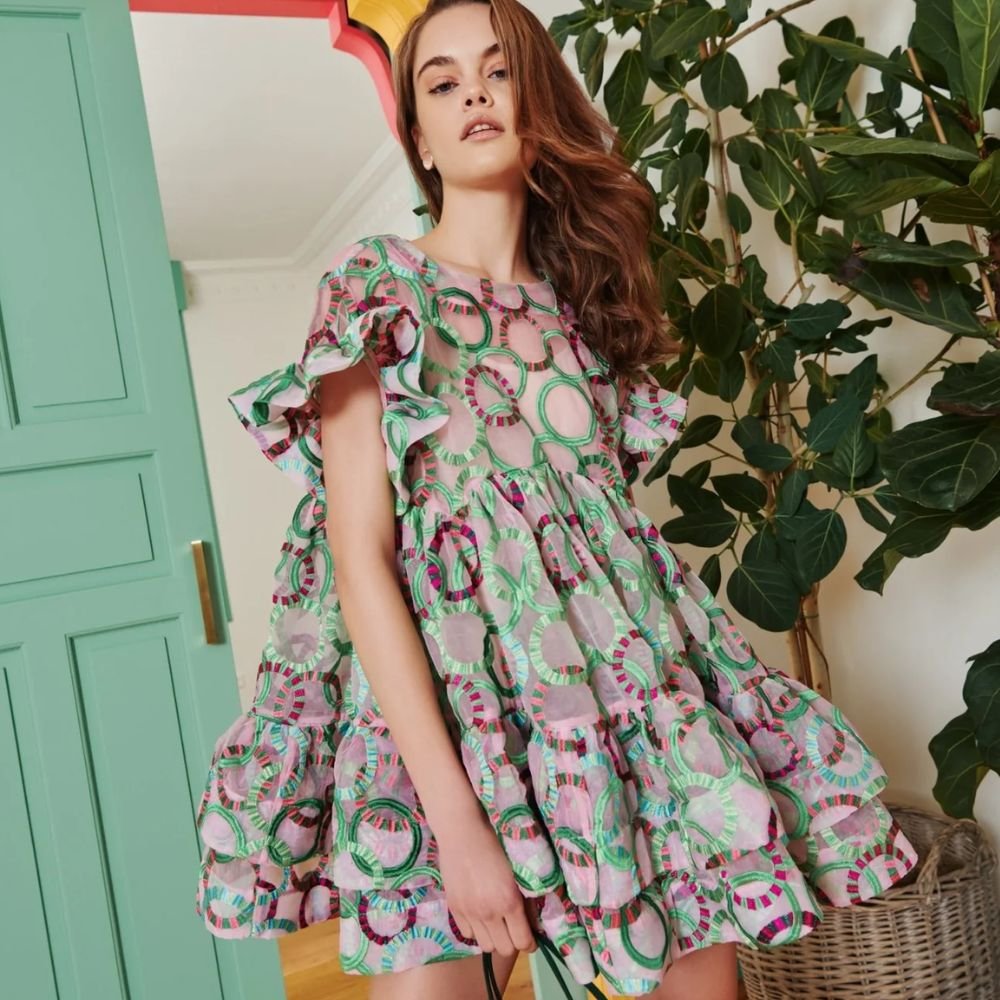 Coral Dress - Green