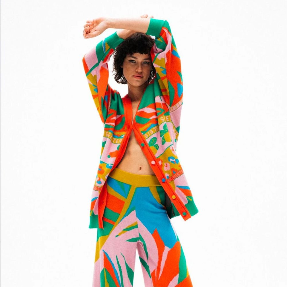 Joe Knit Cardigan - Multiprint