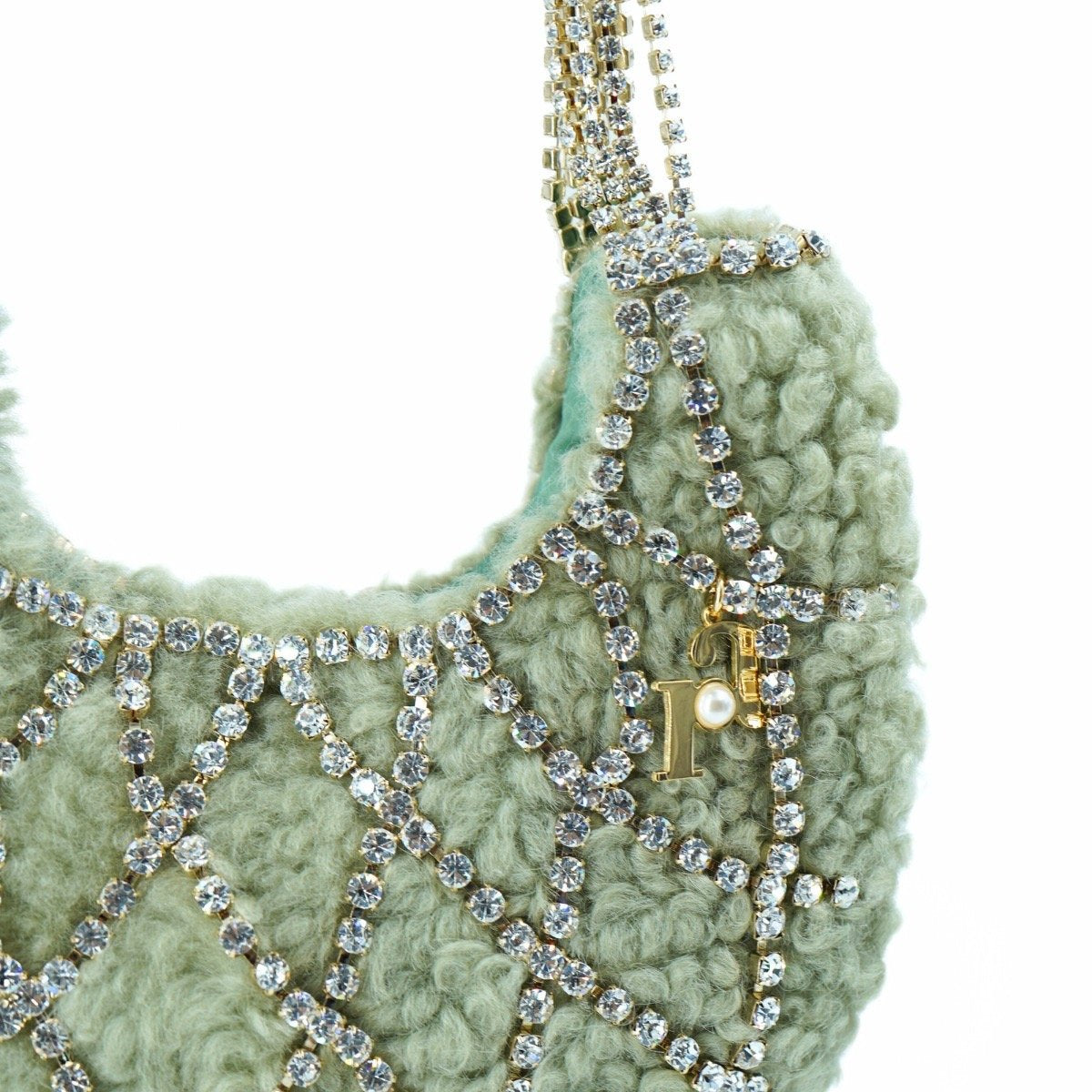 Sophia Teddy Green Bag