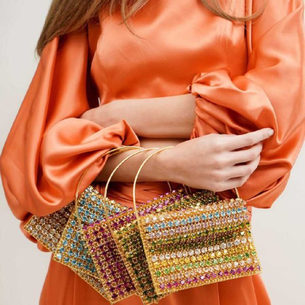 Baguette Nuances Crystal Bag
