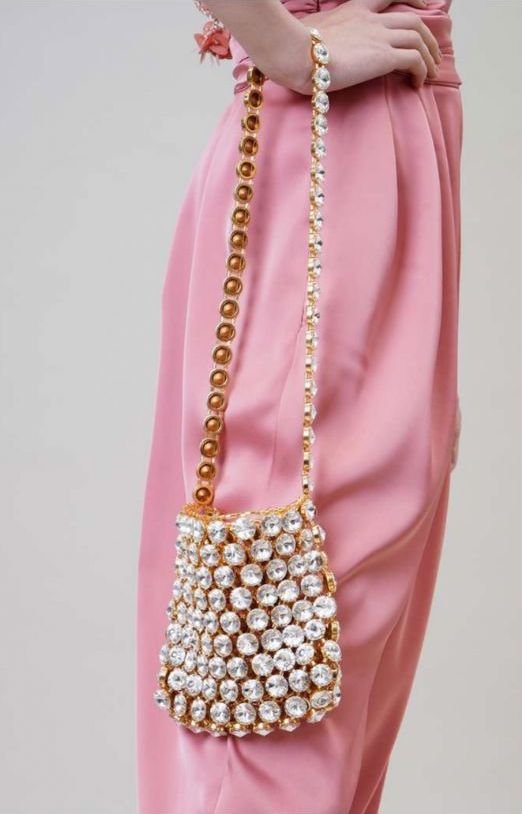 Clochette Baguette White Bag