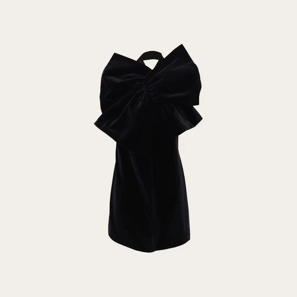 Duchesse Black Velvet Top