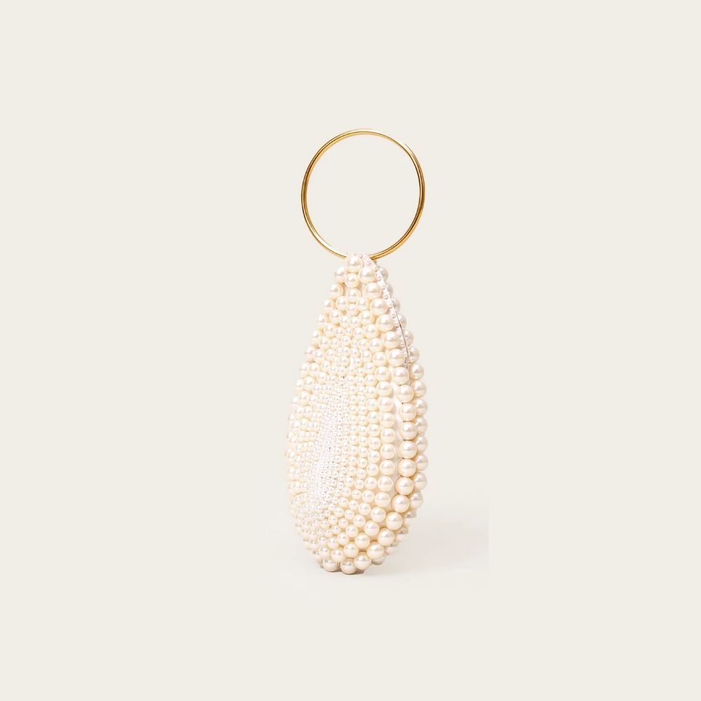Goutte Pearl Bag - White