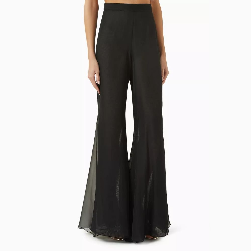 Tanya Mousseline Black Pants