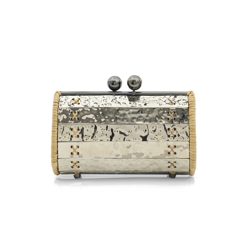 Petit Baoba Clutch - Onyx & Silver