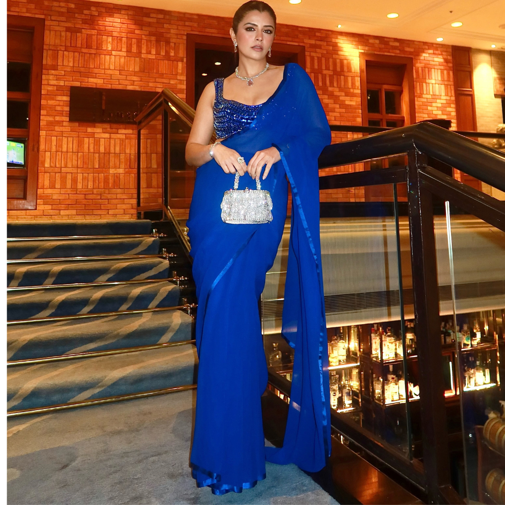 Natasha Luthra Styles Rosantica for Manish Malhotra show
