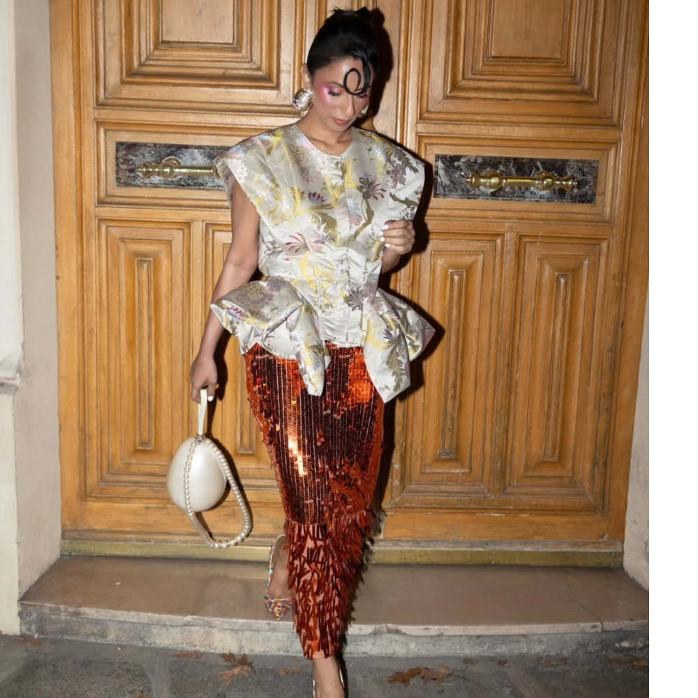 Pavitra Sagar wears AiSPi at Paris Fashion Week 2025