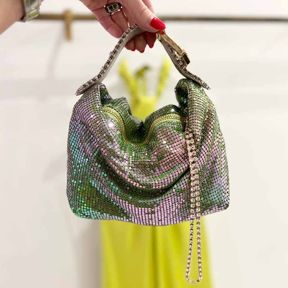 Jill Mesh Bag - Lime
