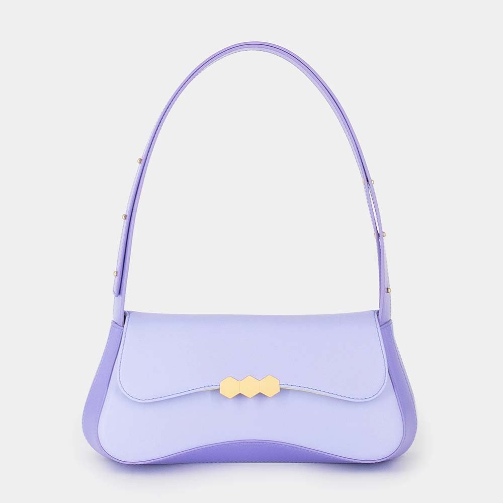 Mietis Culita Baguette Bag - Violet and Purple