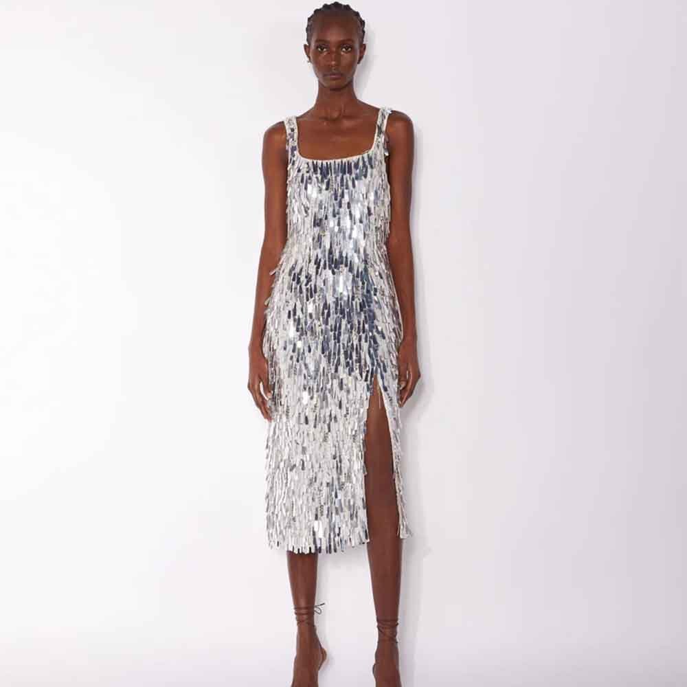 Emika Dress - Silver