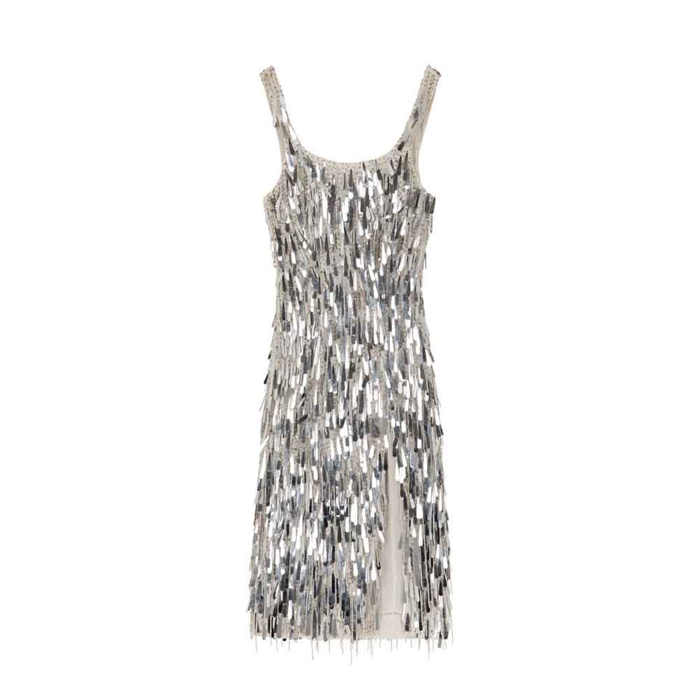 Emika Dress - Silver