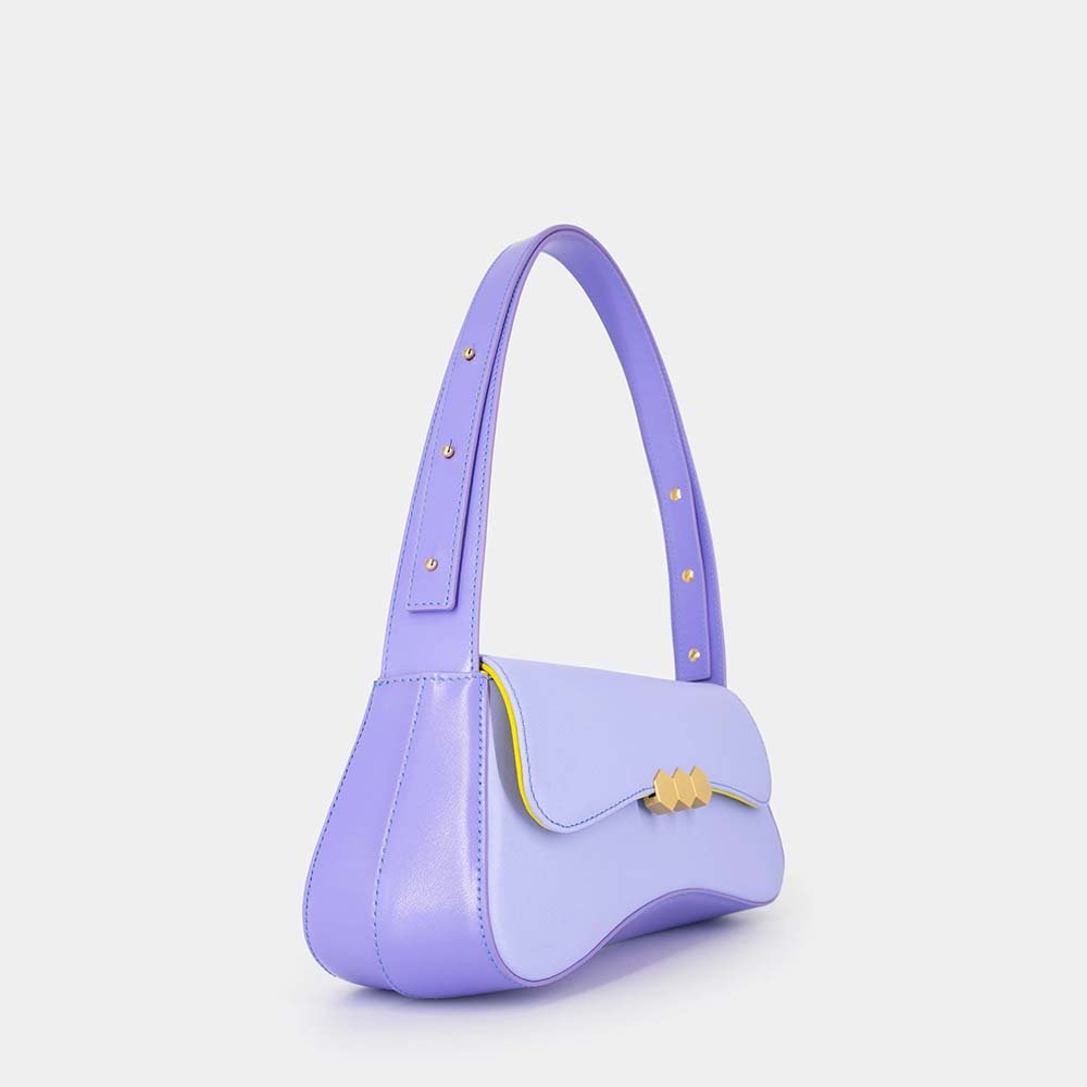 Mietis Culita Baguette Bag - Violet and Purple